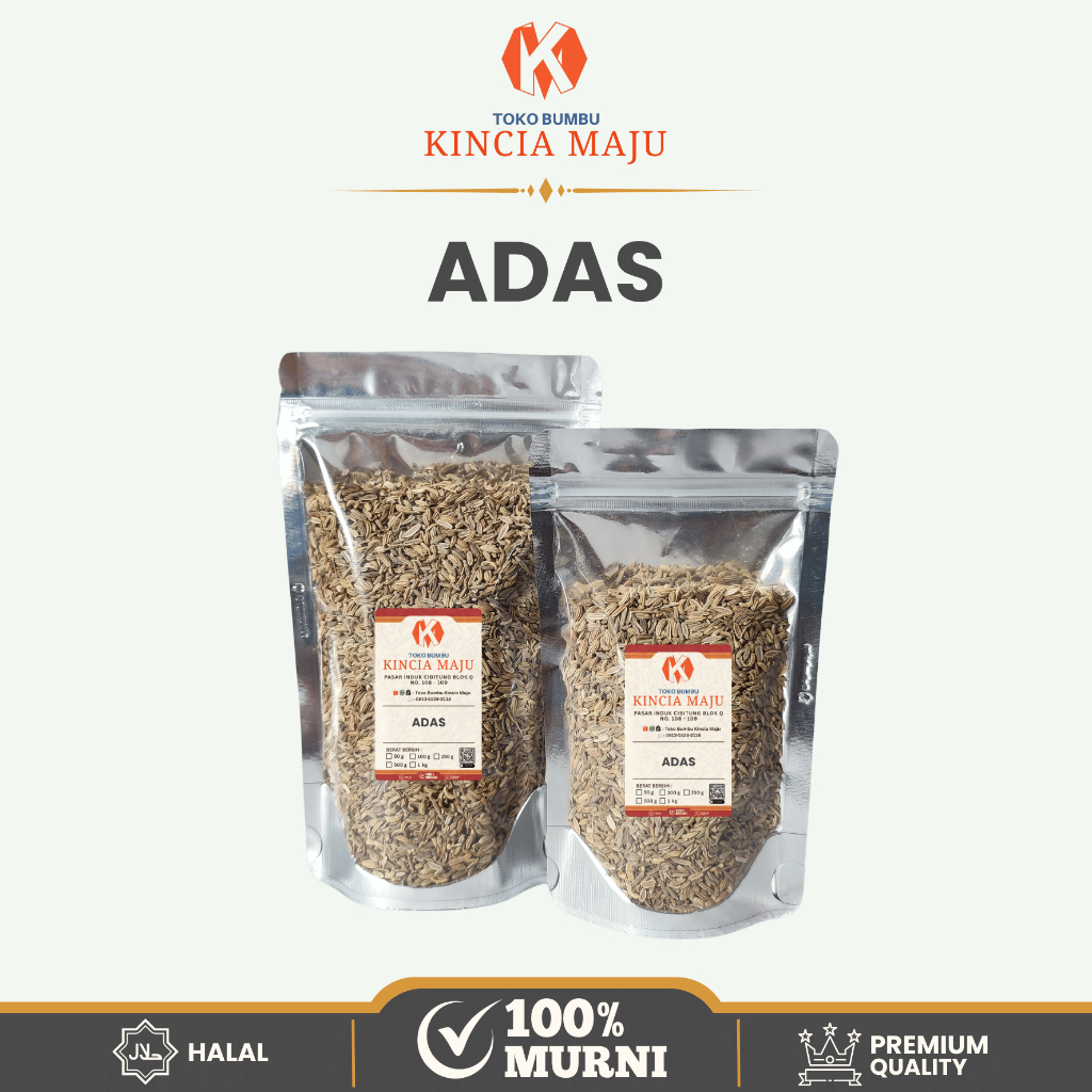 Adas Utuh / Adas Bulat (Whole Fennel Seeds)