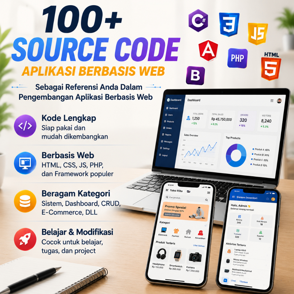 100++ Source Code Aplikasi Berbasis Web