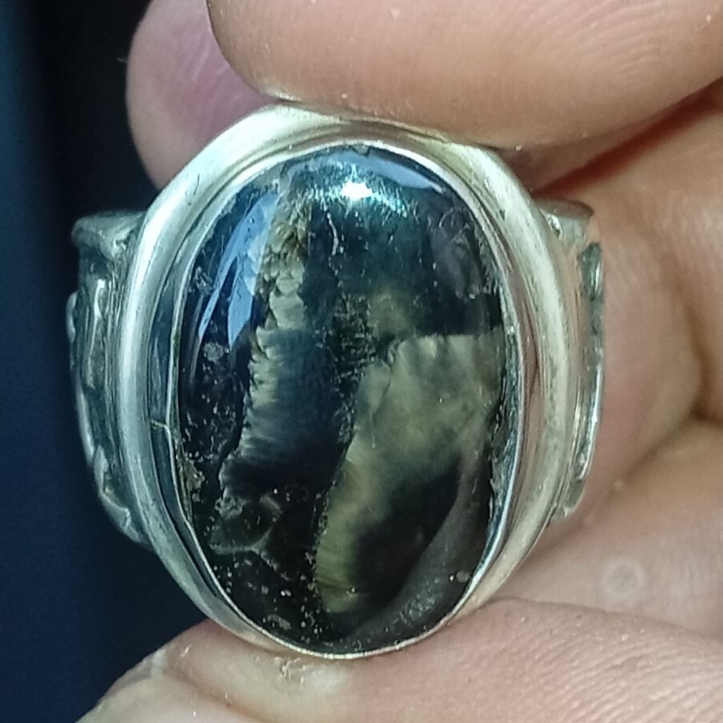 BML basaltic batu bulu macan Lumajang ring perak