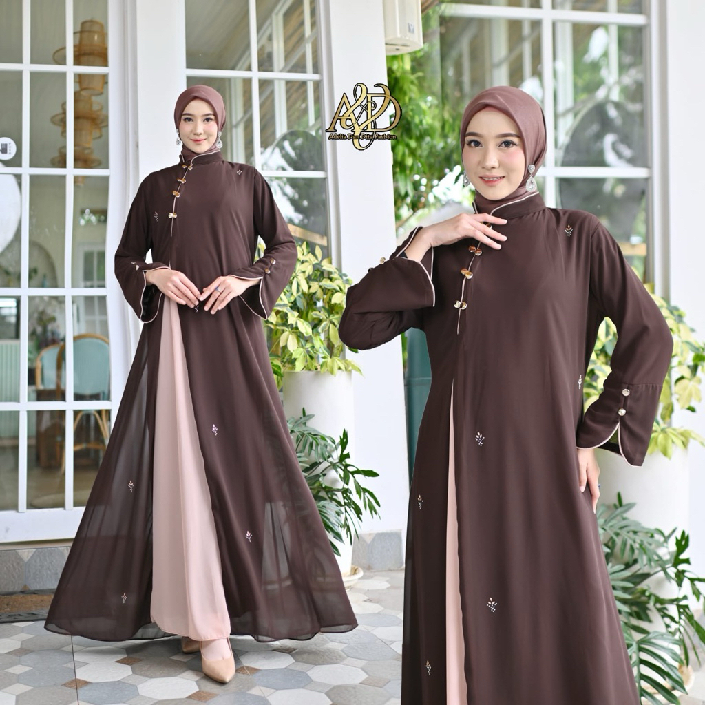 GAMIS CERUTY POLOS MODEL TERBARU,GAMIS CERUTY KEKINIAN