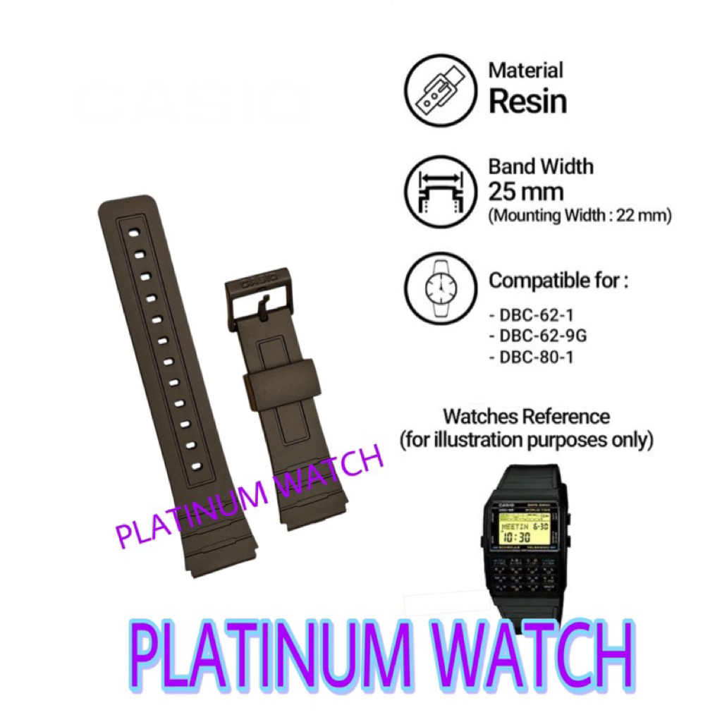 Tali Strap DBC-62 / DBC-80 25mm Black Resin