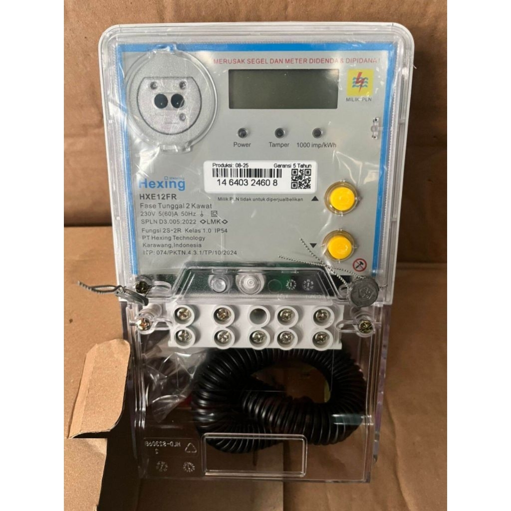 KWH METER 1 PHASE SEMI DIGITAL HEXING 5(60) A