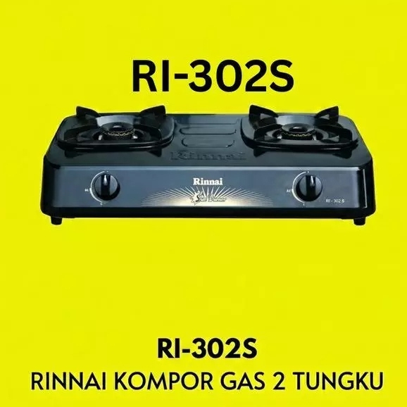 RINNAI Kompor Gas 2 Tungku RI202 S / RI202S / RI302S / RI522S - RI-202S