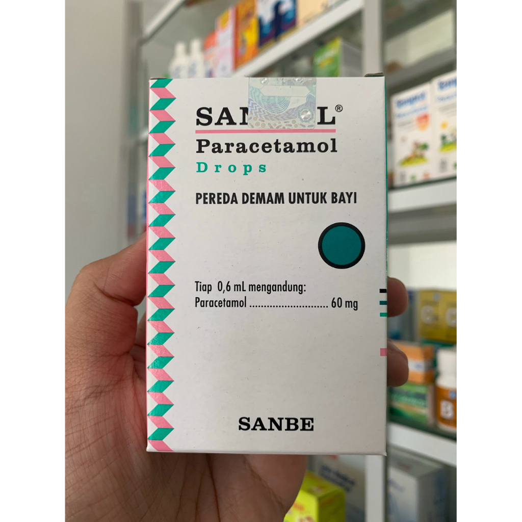 SANMOL DROPS 15ML Pereda demam untuk bayi