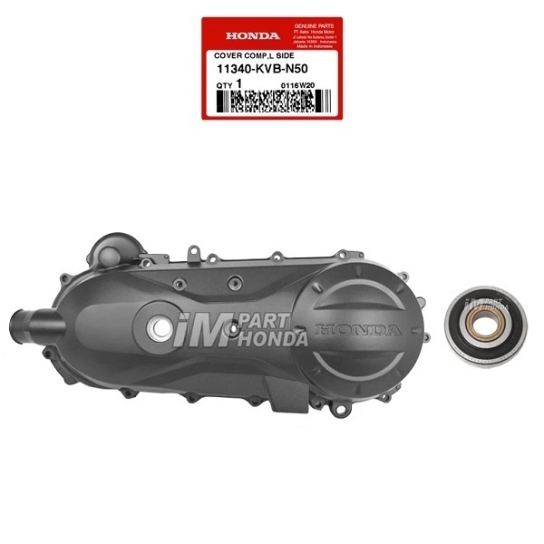 11340-KVB-N50 Cover L Side Bak Tutup CVT Vario 110 Techno Karbu JKT