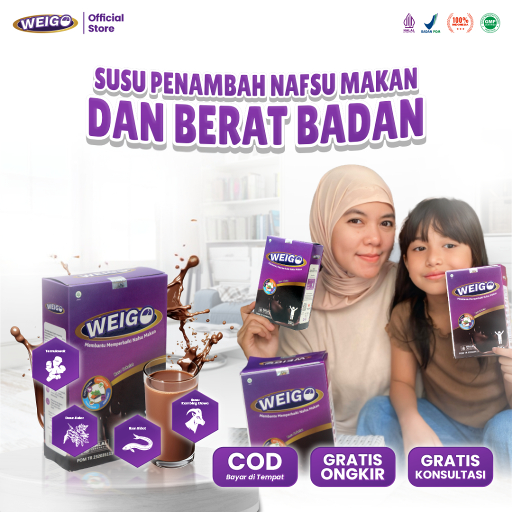 [Gimmick] - WEIGO Susu Herbal Membantu Menambah Nafsu Makan Anak Dewasa BPOM Halal