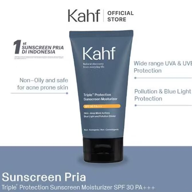 kahf sunscreen triple protection - kahf sunscreen moisturizer - kahf sunscreen pria
