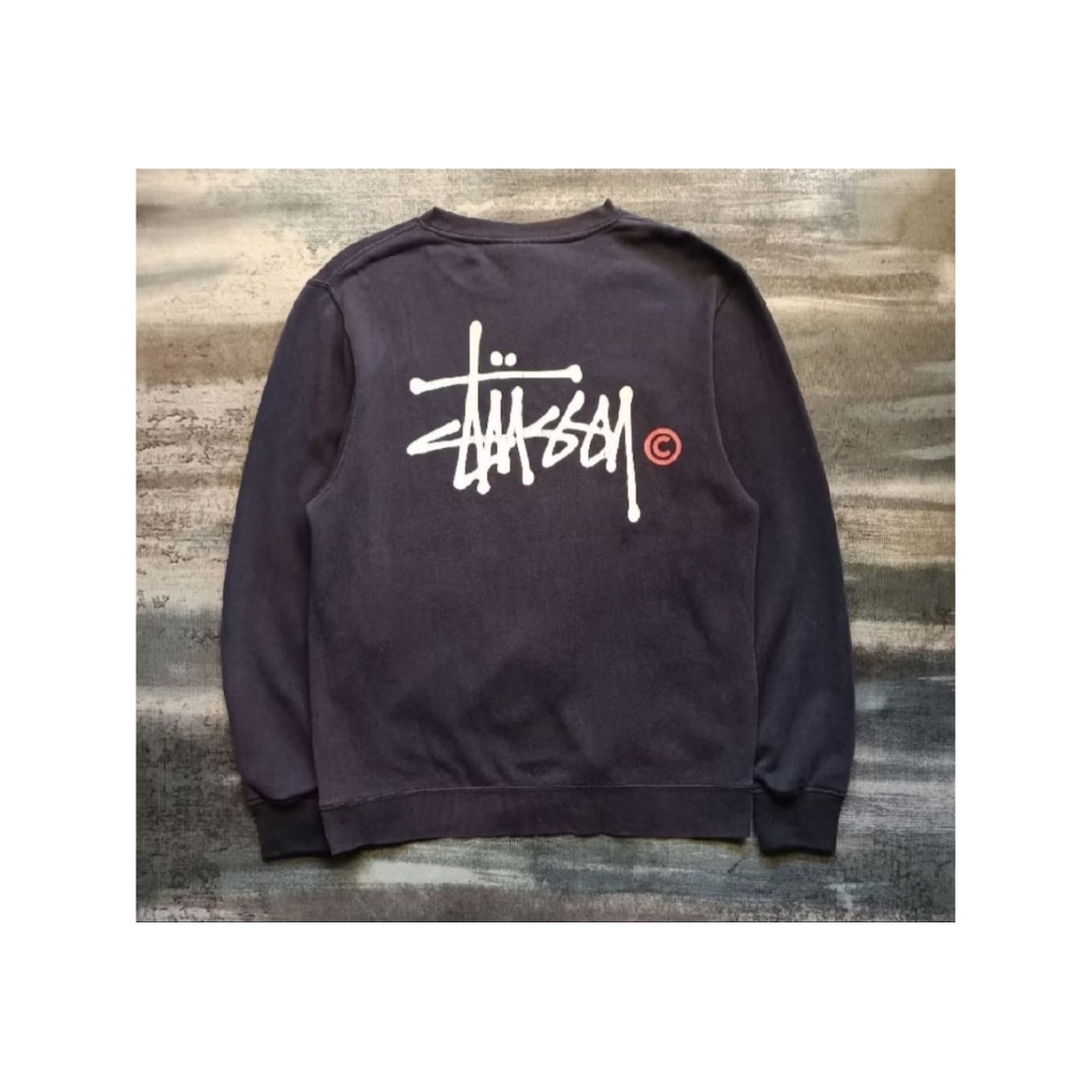 crewneck Stussy navi Pe original