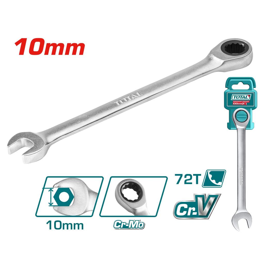 TOTAL Ratchet spanner TCSPAR101 - kunci pas ring