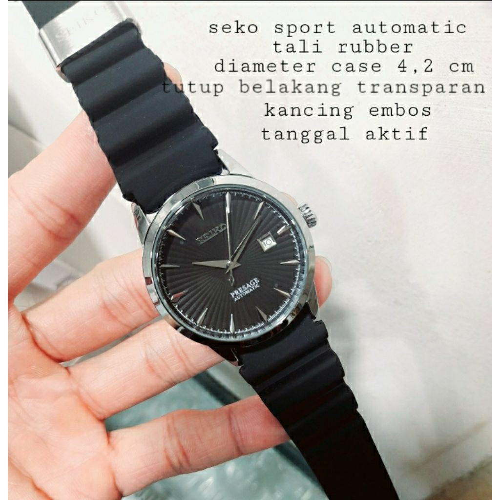 PROMO SALE jam tangan SK 5 otomatis tanggal SK Diver automatic/otomatis karet rubber tanpa baterai