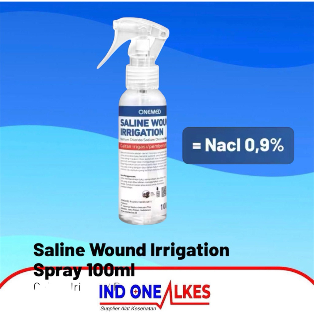 Saline Wound Irrigation nacl 100 ml / Cairan Pembersih Luka