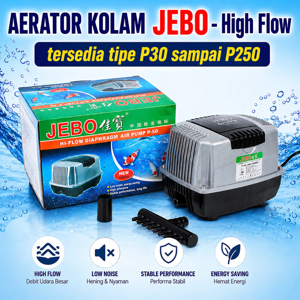 TP Pompa Udara Jebo Hi- Blow  P-30/P-70  Original ( Colokan Bulat )