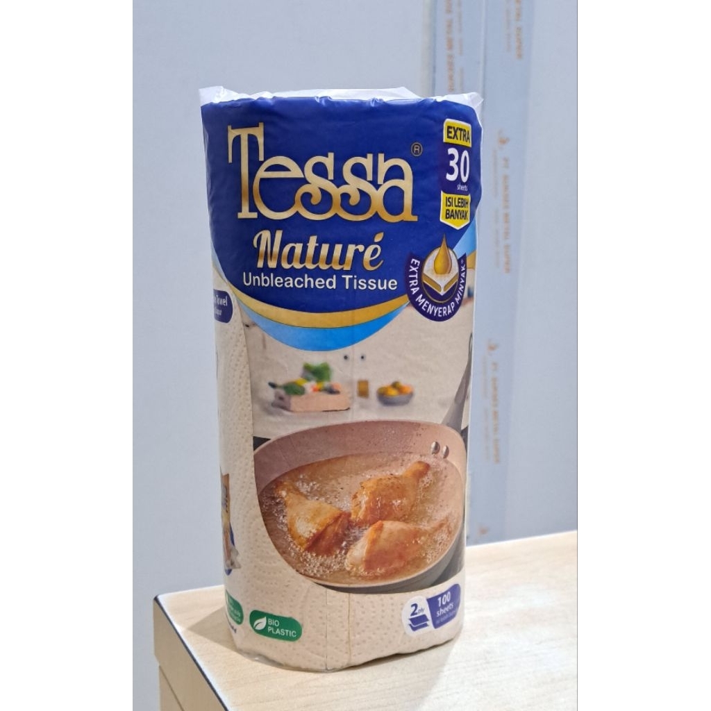 Tisu Tessa / Tessa Tisu Dapur Serbaguna / Tessa Nature Unbleached Tissue / Tessa Tisu Minyak
