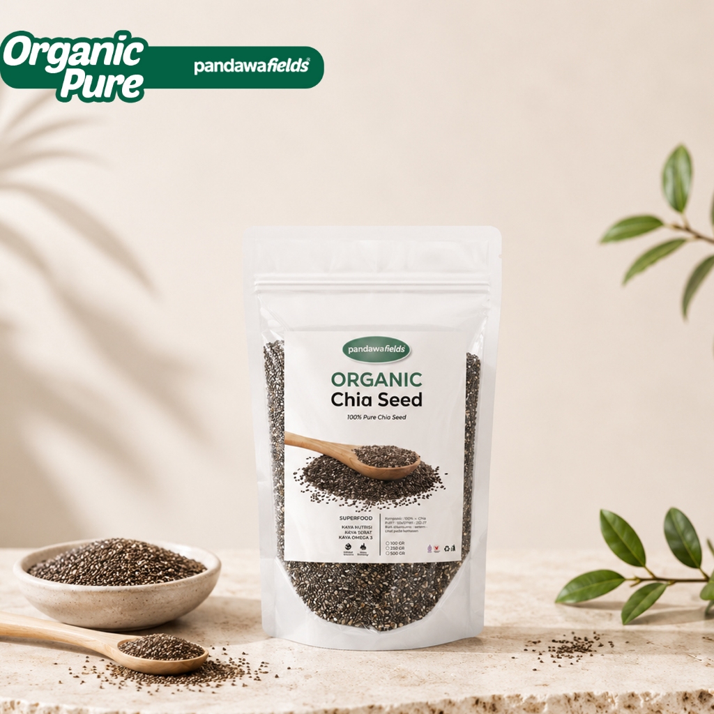 Pandawa Fields Chia Seed 100gr 250gr | Superfood Pendamping Pola Makan Sehat