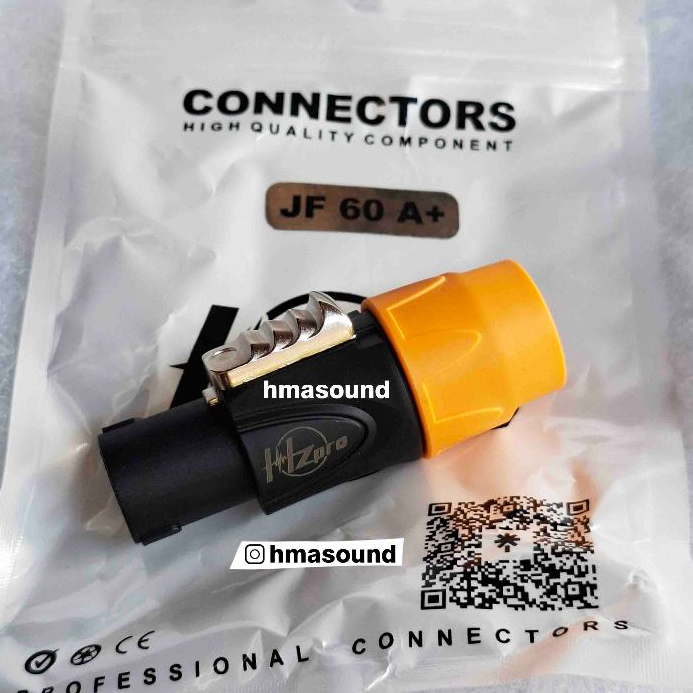 Jack Jek Speakon Spikon Hzpro HZ Pro JF-60A+ JF 60 A+ Waterproof