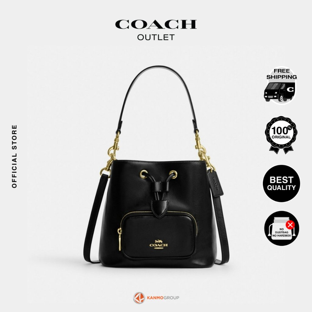 Coach Rowan Bucket Bag With Pocket - Tas Jinjing Wanita