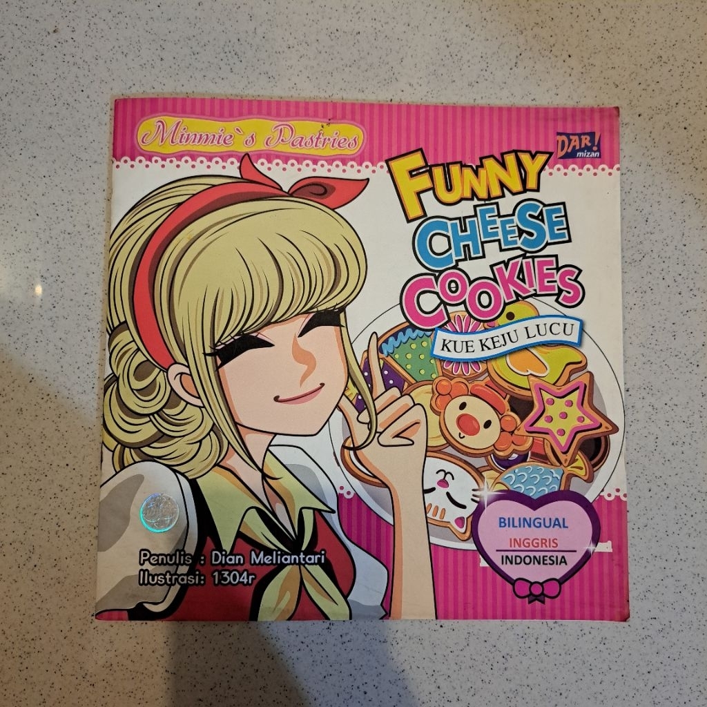 Buku Cerita Anak Minmie's Pastries Series-Funny Cheese Cookies (Bilingual English–Indonesia)