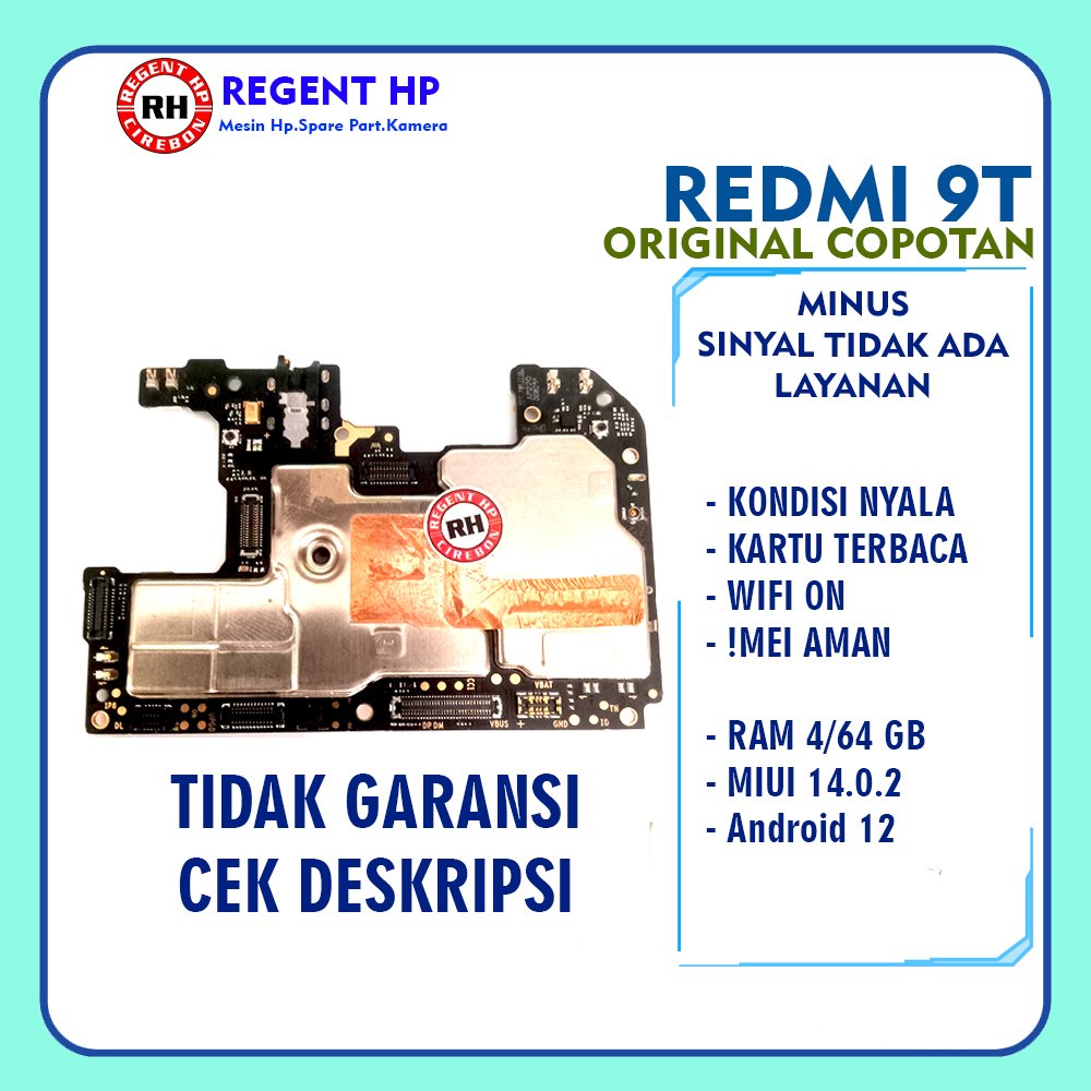 Mesin Xiaomi Redmi 9T Nyala Minus