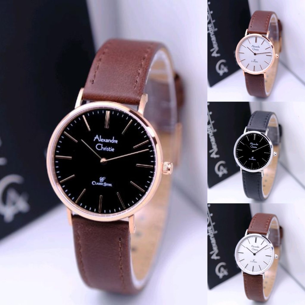ORIGINAL Jam Tangan Wanita Alexandre Christie AC 8490 / AC8490 / 8490 Garansi Resmi 1 Tahun.
