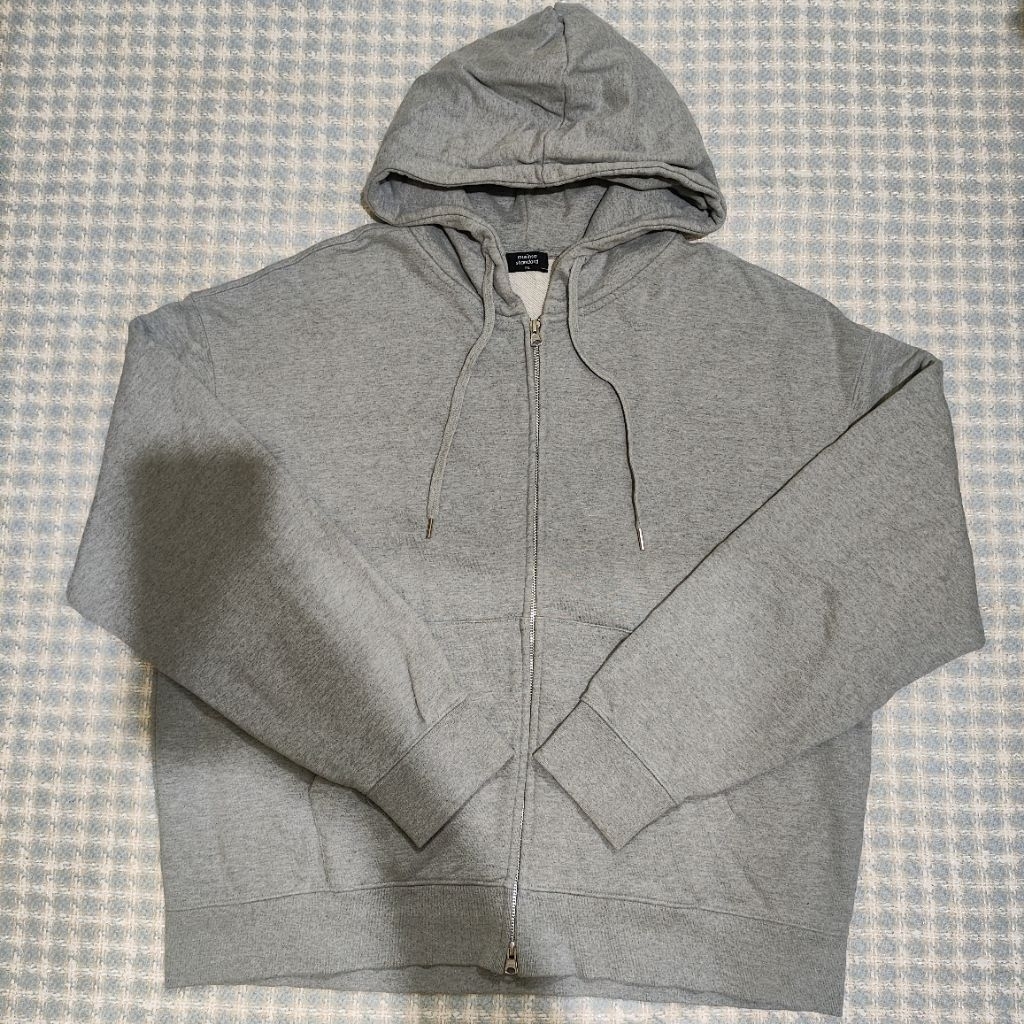Hoodie Zipper Pria Musinsa Standard abu big size 3XL cakep