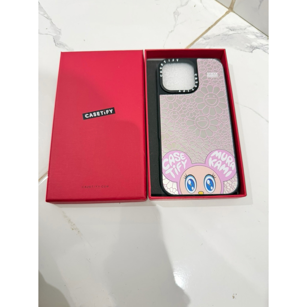 Casetify Mirror Murakami Head Pink Casing Iphone 16 Pro Max