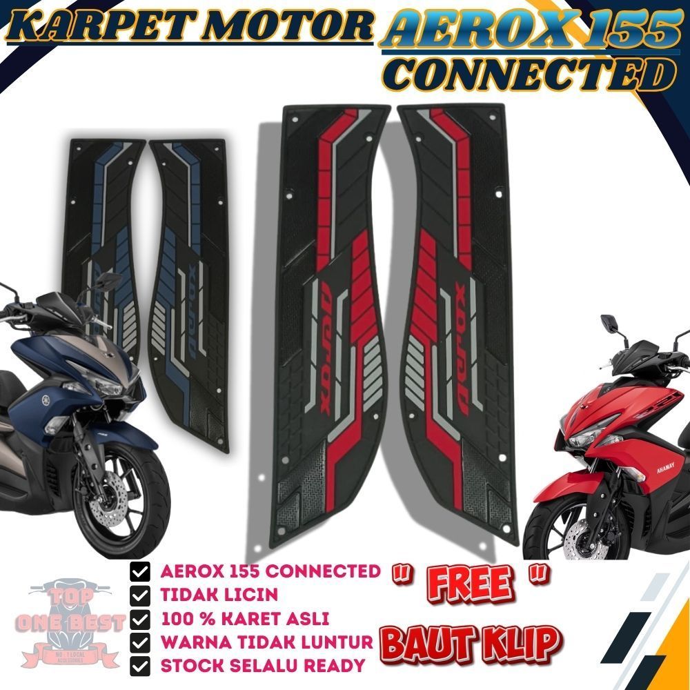 Karpet Motor Aerox 155 Tahun 2020-2024 Pijakan kaki Aerox 155 Connected