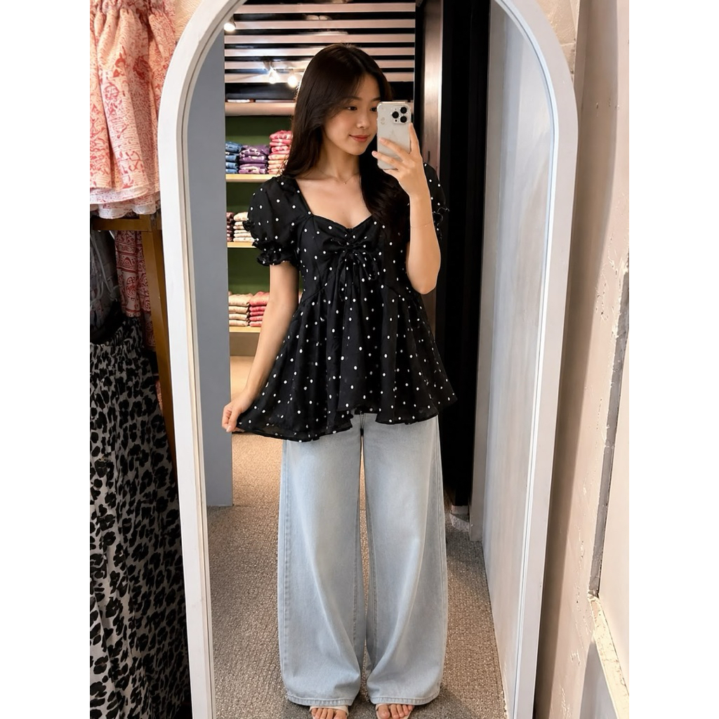 Sabrina Blouse top || Atasan Sabrina kekinian || Blouse Sabrina
