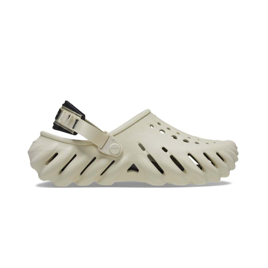 SANDAL CROCS ECHO CLOG Bone Black ORIGINAL 100% 207937-2YJ