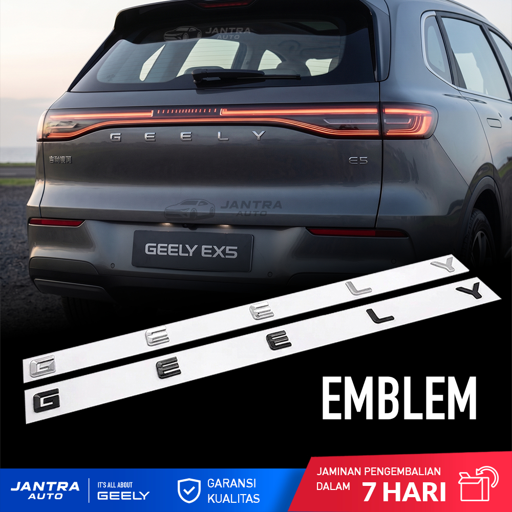 GEELY Letter Emblem - Emblem Tulisan GEELY ABS Premium untuk Pintu Belakang