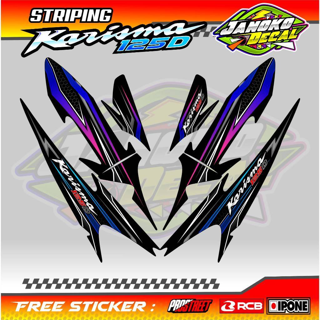 STRIPING VARIASI HONDA KARISMA 125 X / STICKER LIST VARIASI MOTOR KARISMA 125 X