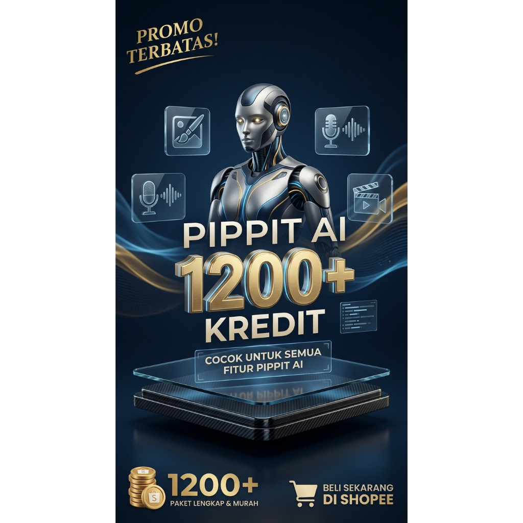 Pippit AI 1200+ Kredit Unlock All Feature