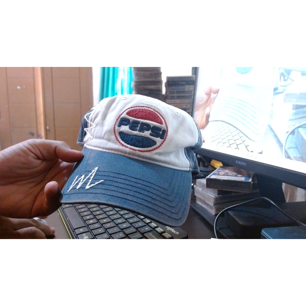 Topi logo bordir Pepsi