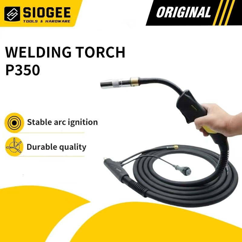 SIOGEE Tang Las MIG TORCH 350A 3 meter 350A EURO Connector Stang utk Mesin Las daiden panasonic mult