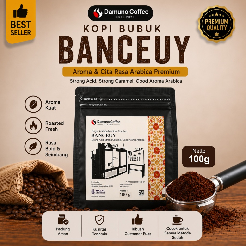 Kopi Banceuy 100gr Arabika 100% Siki Coffee Kopi Premium Jawa Barat