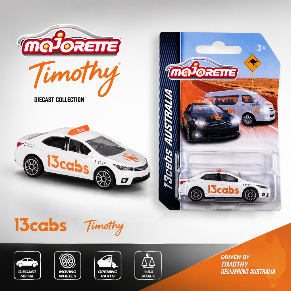 Diecast Majorette Toyota Corolla Altis Putih Cabs Australia