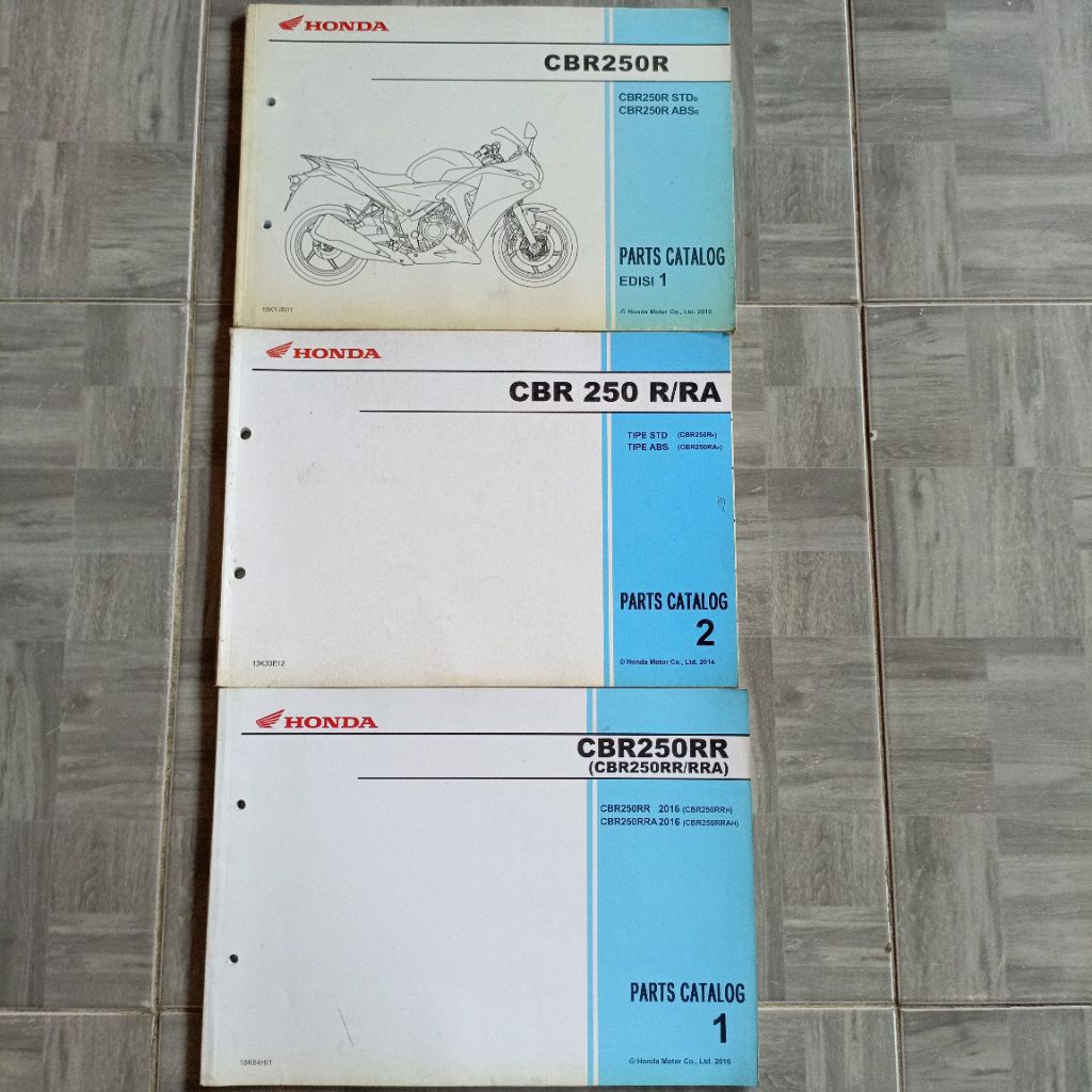 BUKU PART CATALOG HONDA CBR 250 R CBR 250 RA CBR 250 RR ORIGINAL