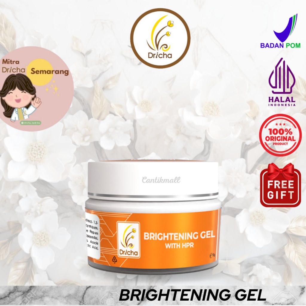 DRICHA BRIGHTENING GEL untuk mencerahkan kulit