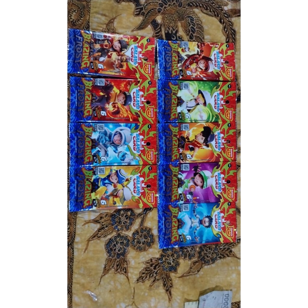 Boboiboy Monsta Galaxy Card Fullset Blazing Frost Original