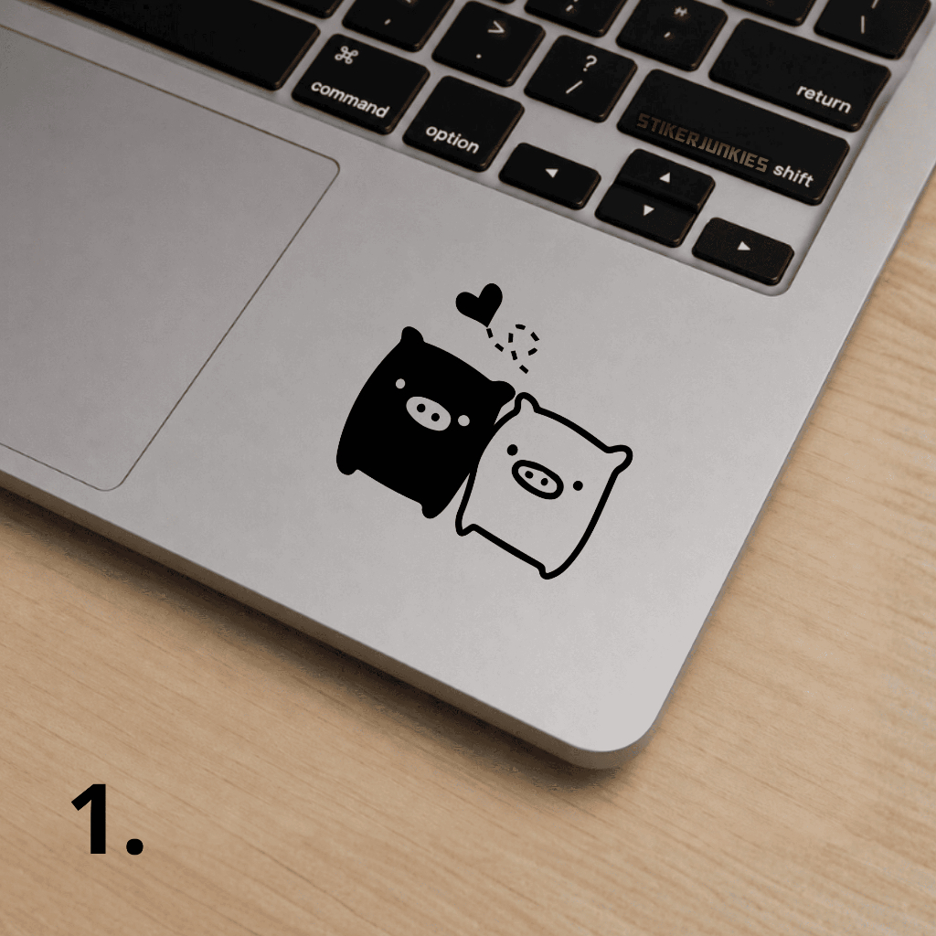 STIKER COUPLE BABI LUCU | STIKER CUTTING | CUSTOM MOBIL LAPTOP KOPER MOTOR DLL