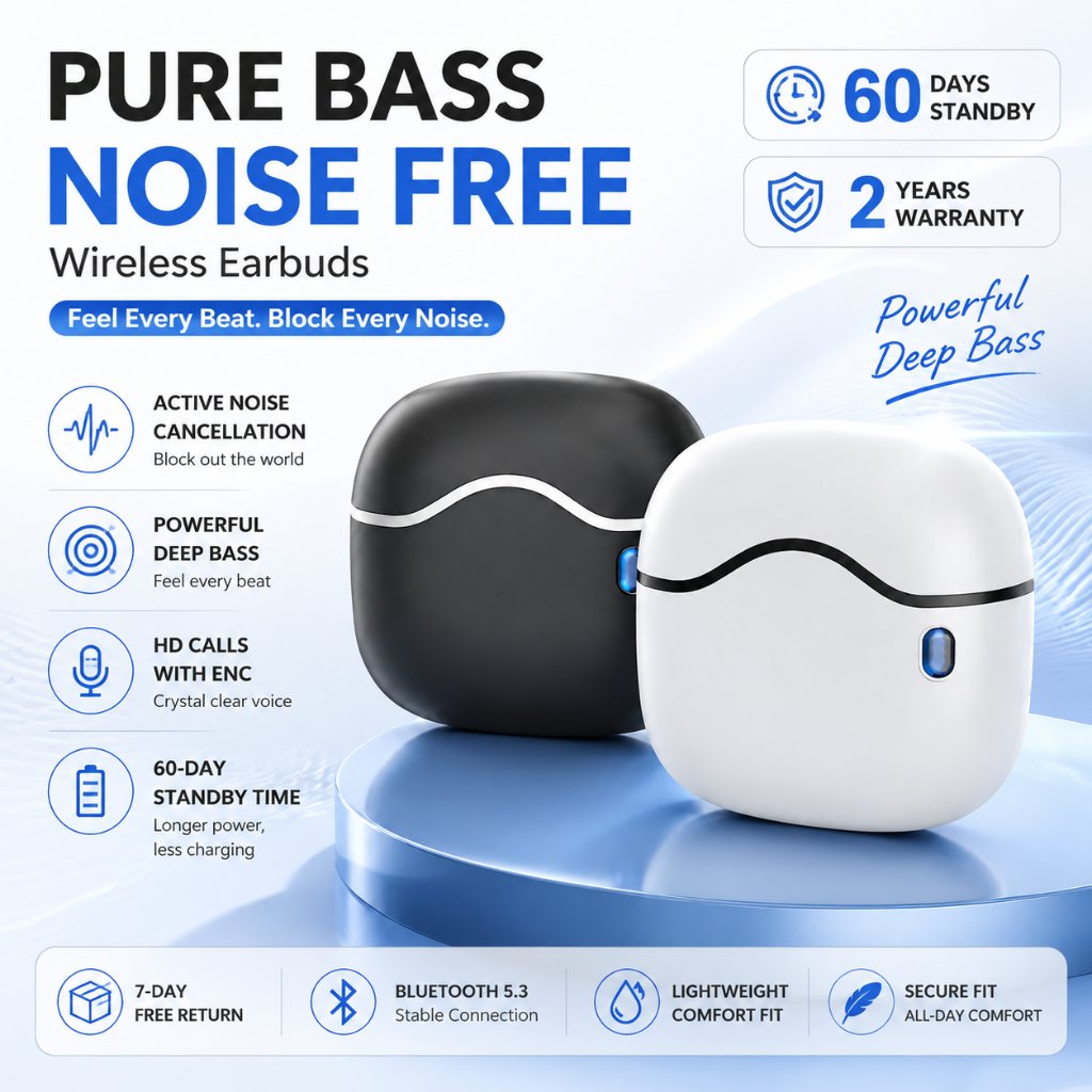 LENTIVEN Earphone Headset Bluetooth Wireless TWS Gaming Music Mode Earbuds H02
