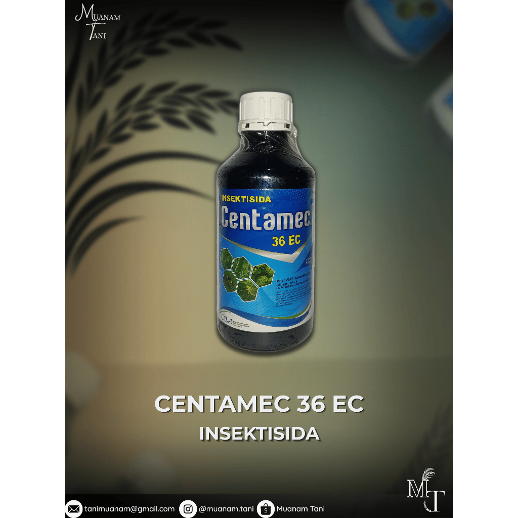 INSEKTISIDA CENTAMEC 36 EC 1 Liter Mengendalikan Hama Tanaman Abamektin 36g/l