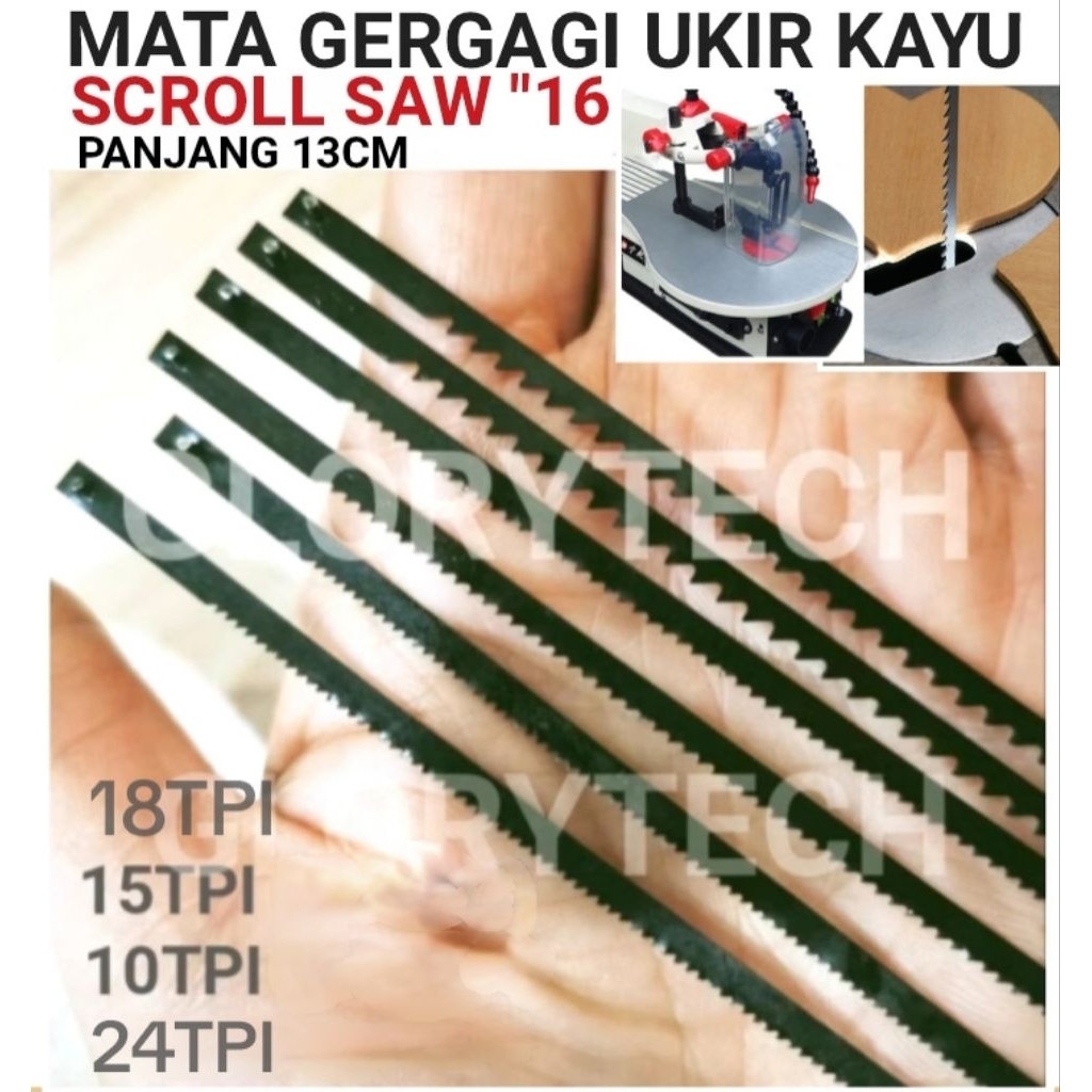 Mata Gergaji Scroll saw Ukir Kayu /Scroll saw