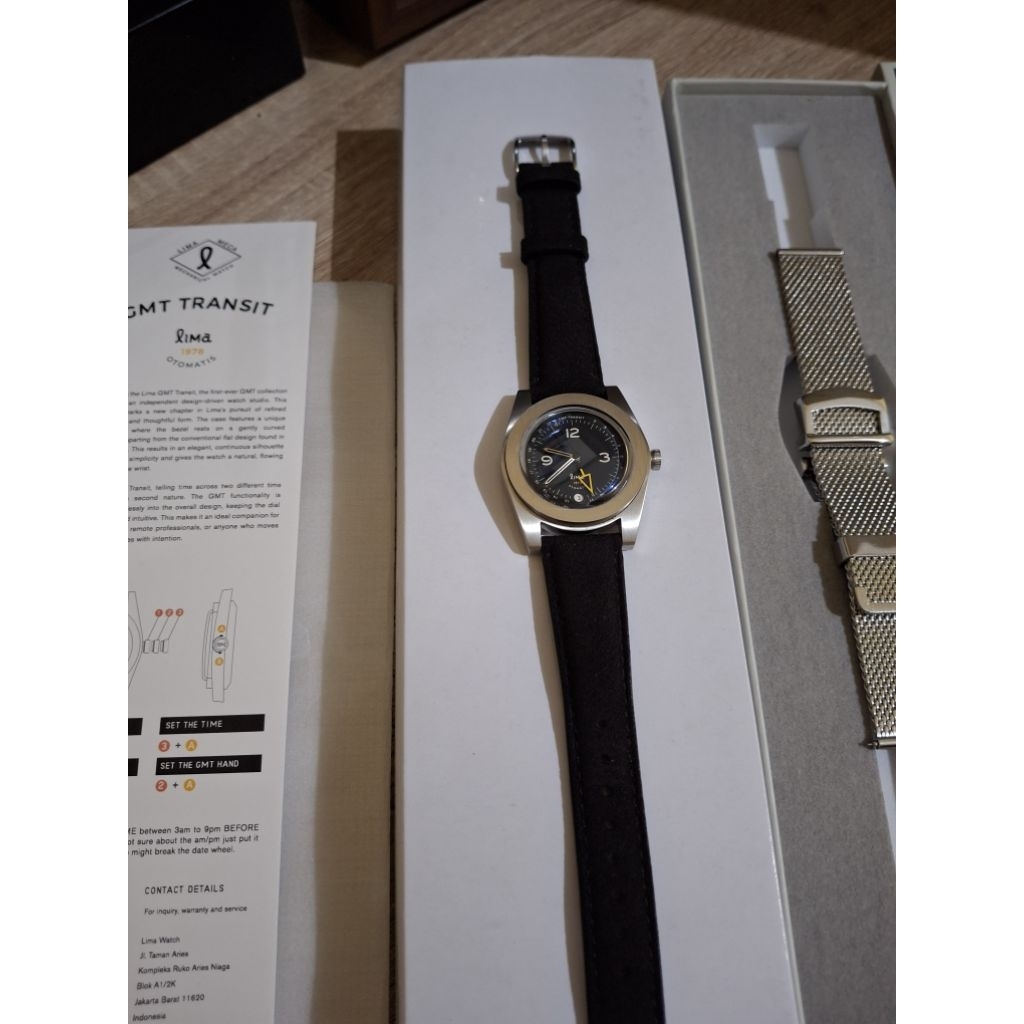 Lima Watch GMT Transit Black Original