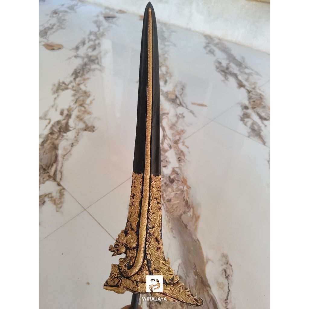KERIS NOGO BALI LURUS PANJANG 43CM PAMOR KELENG