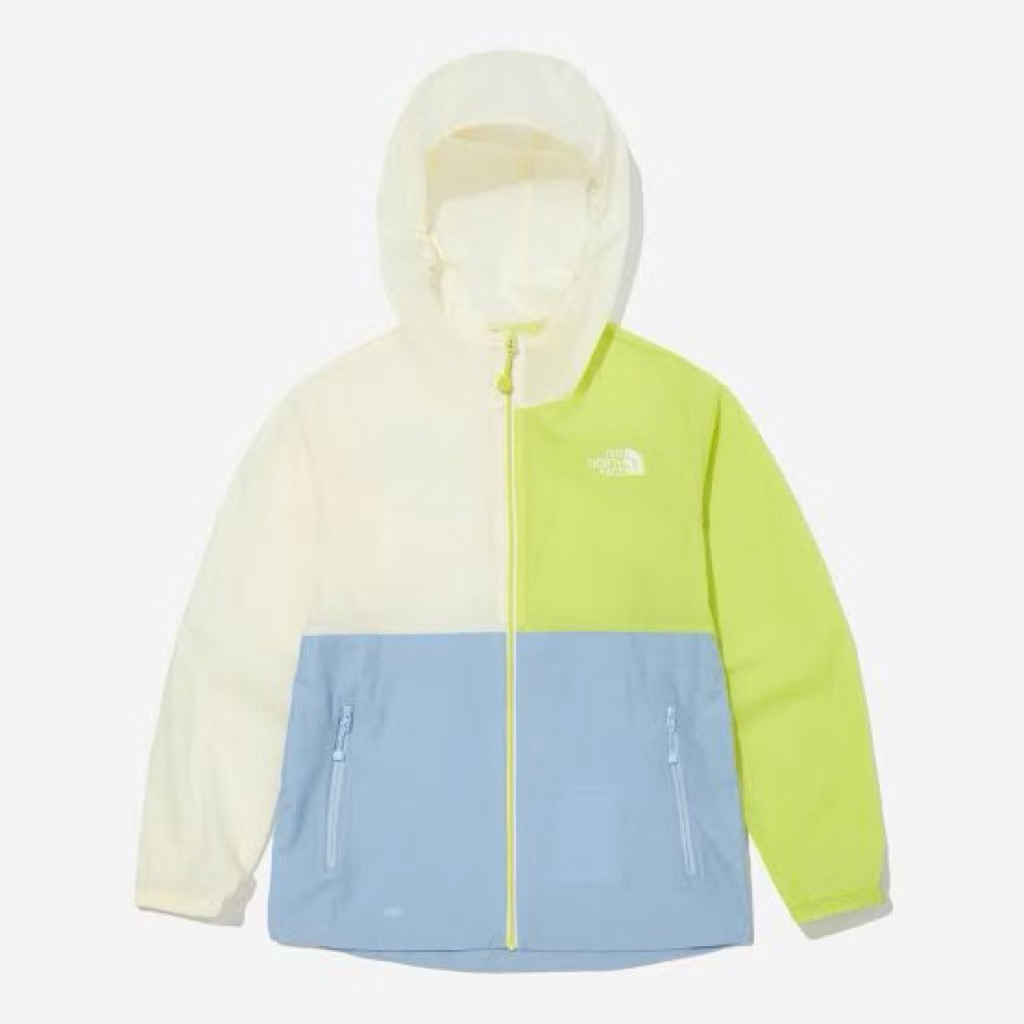 Jeket parasut runing running anak tanggung remaja colorblock pastel tiga warna compact airy Jacket T