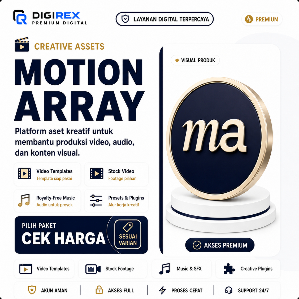 MOTION ARRAY PREMIUM BERKUALITAS FULL GARANSI