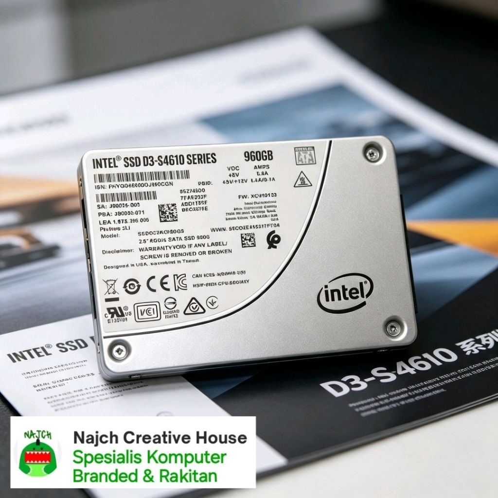 SSD 960GB Intel D3 S4610 Series SSD SATA III  SSD Intel 960GB Enterprise Class