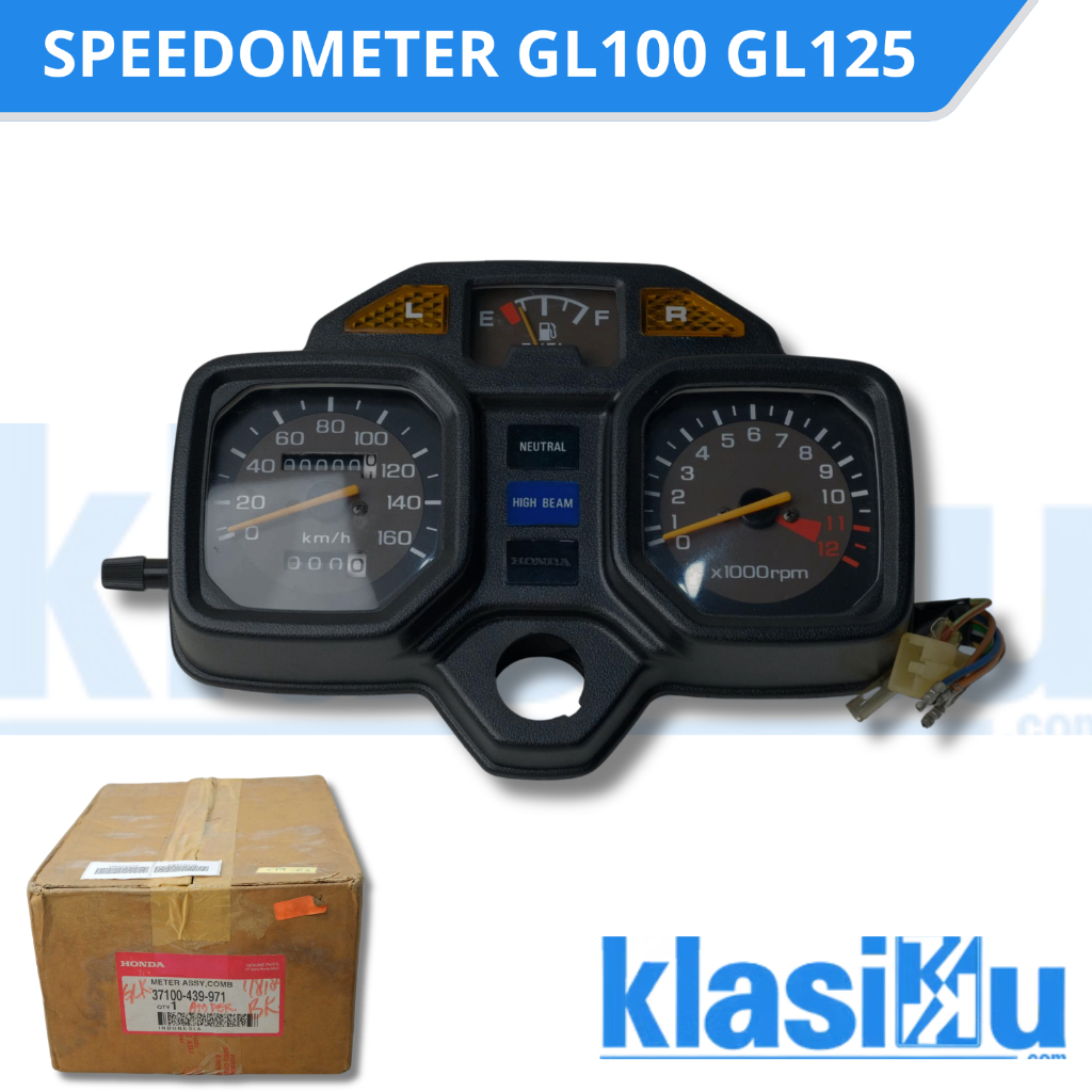 Spidometer Honda Gl100 Gl125 Gl 100 Gl 125 Original Japan Nos