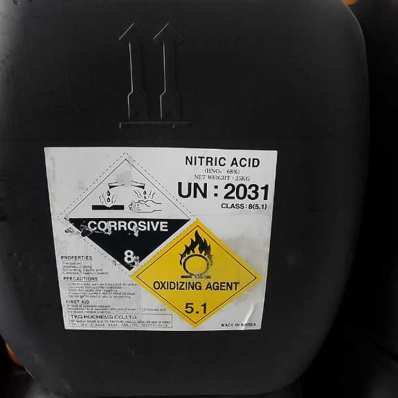 Asam Nitrat 68% Korea 35kg Profesional