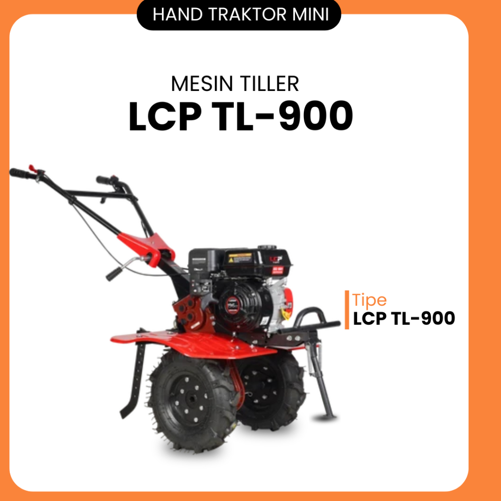 Tiller Mesin LCP TL-800 Mesin Penggembur Tanah Cultivator Mini